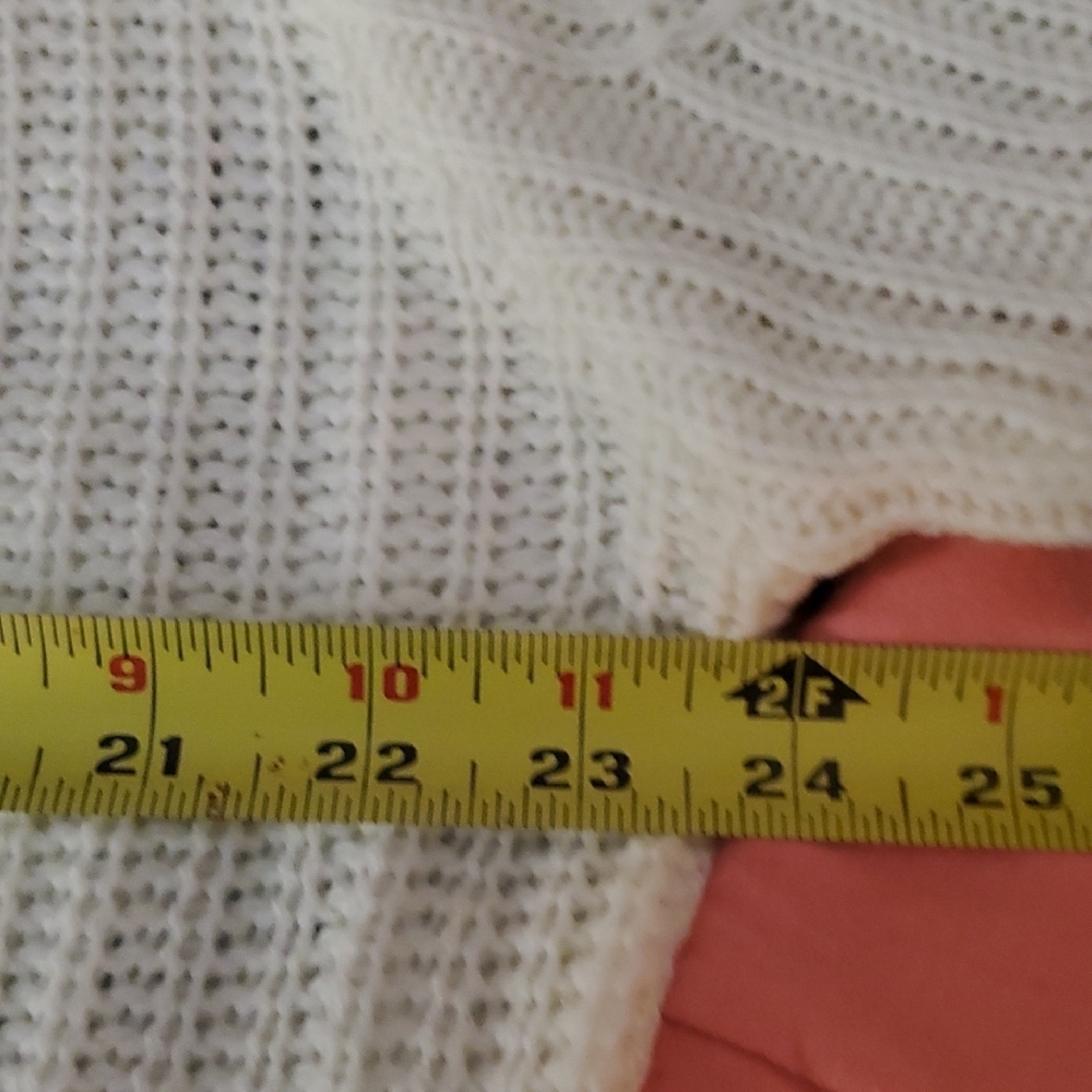 Calvin Klein Women's Ivory Crew Neck Sweater - Picture 11 of 11